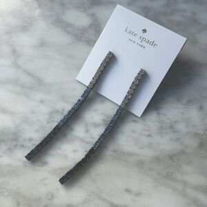 Kate Spade Glitzville Blue Crystal Drop Earrings